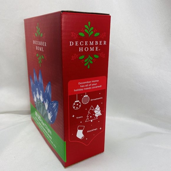 December Home 80 LED Blue C3 Lights 19.75 Indoor Outdoor Green Energy Saving - Picture 3 of 6